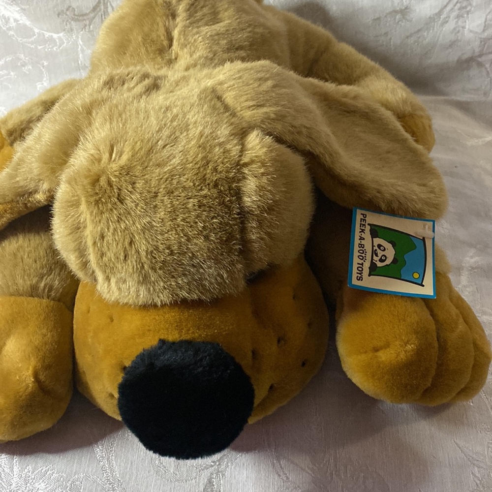 Large Dog Stuffed Animal from Peek-A-Boo toys - Picture 2 of 5